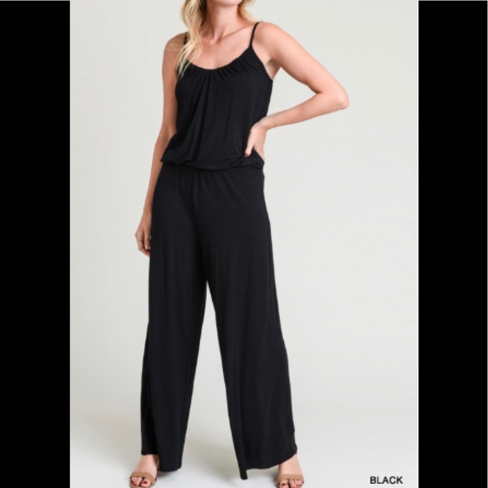 Black spaghetti strap jumper
